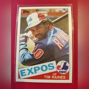 Tim Raines 1985 Topps #630 Montreal Expos Baseball Card
